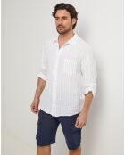 Chemise 100% Lin Ralph blanche