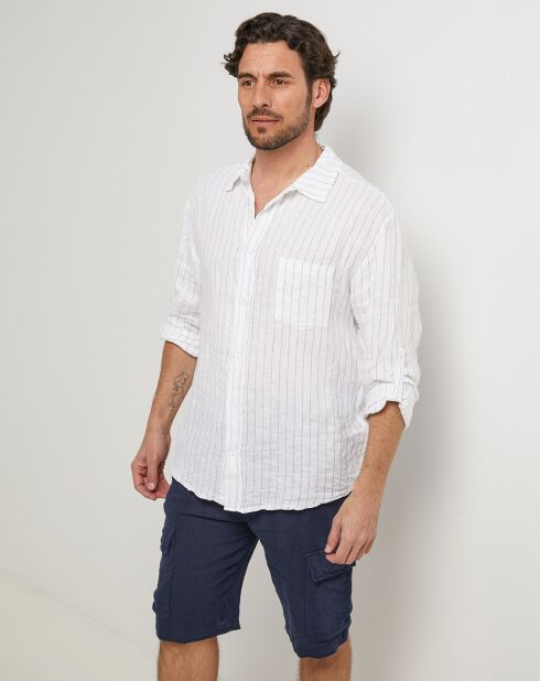 Ralph Weißes Hemd aus 100% Leinen