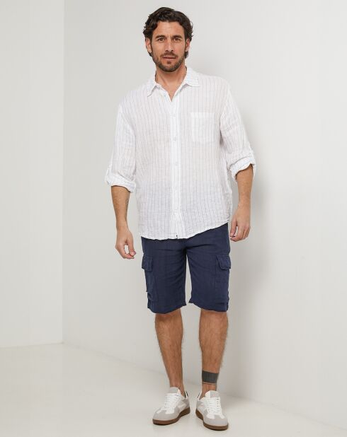 Ralph Weißes Hemd aus 100% Leinen