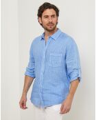 Chemise 100% Lin Ralph indigo