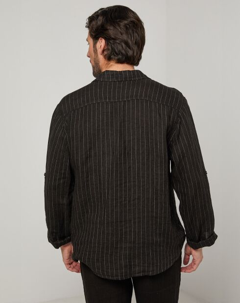 Chemise 100% Lin Ralph noire