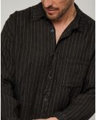 Chemise 100% Lin Ralph noire