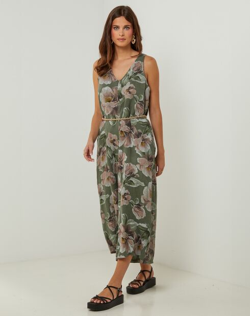 Mono caqui Blueberry 100% lino