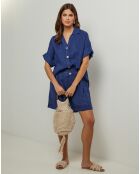 Chemise 100% Lin Guimauve marine