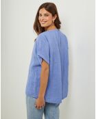 Tunique 100% Lin Lauren indigo