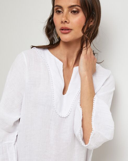 Robe 100% Lin Couture blanche