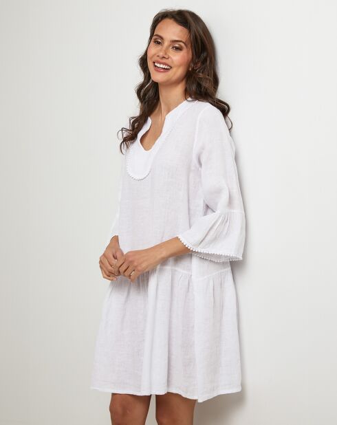 Robe 100% Lin Couture blanche