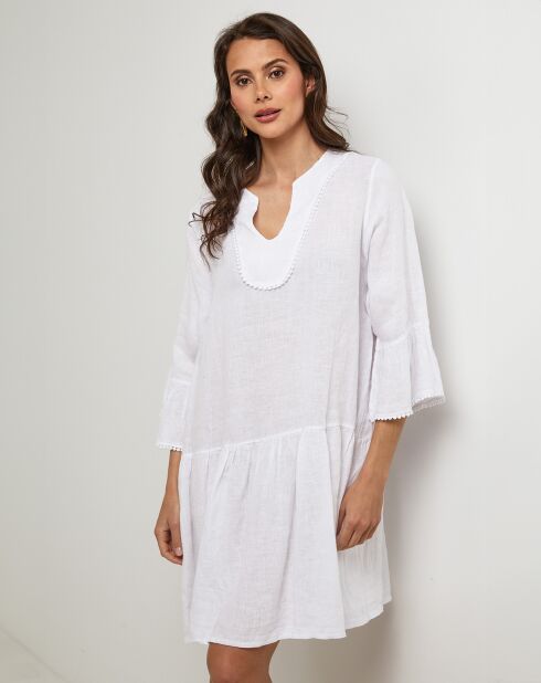 Robe 100% Lin Couture blanche