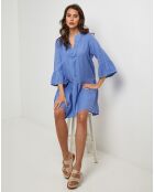 Robe 100% Lin Couture azur