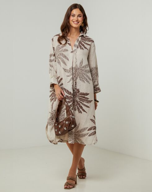 Robe 100% Lin Jane beige
