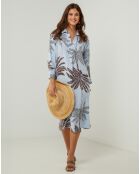 Robe 100% Lin Jane ciel