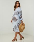 Robe 100% Lin Jane ciel