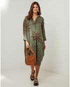 Robe 100% Lin Jane kaki