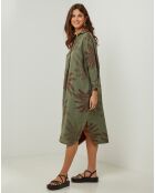 Robe 100% Lin Jane kaki