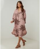 Robe 100% Lin Jane vieux rose