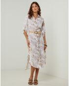 Robe 100% Lin Jane blanche