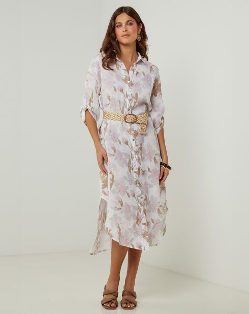 Robe 100% Lin Jane blanche