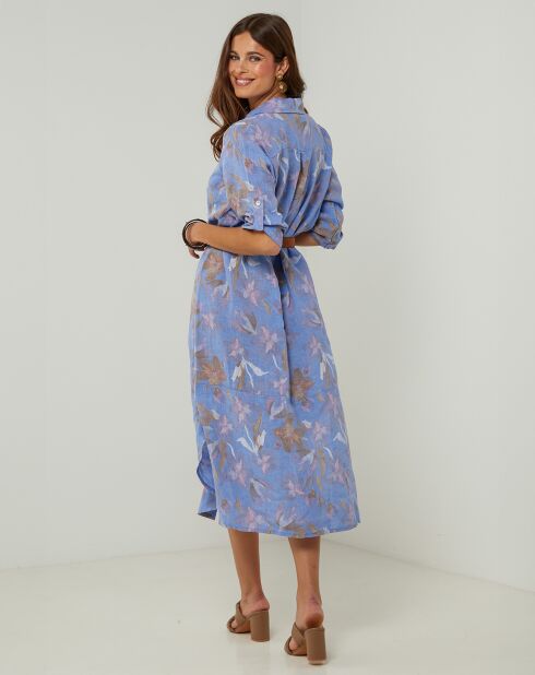 Robe 100% Lin Jane indigo