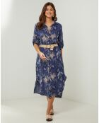 Robe 100% Lin Jane marine