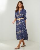 Robe 100% Lin Jane marine