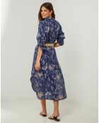 Robe 100% Lin Jane marine