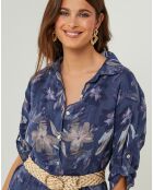 Robe 100% Lin Jane marine