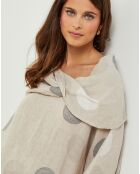Blouse 100% Lin Plumetis beige