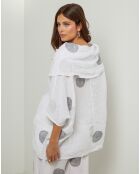 Blouse 100% Lin Plumetis blanche