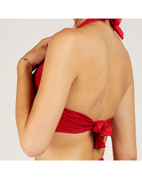 Haut de maillot de bain Kandima rouge