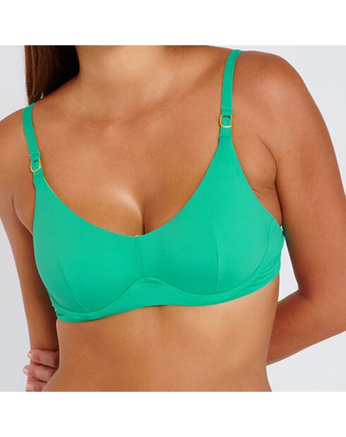 Haut de maillot de bain Bandola bonnet C vert