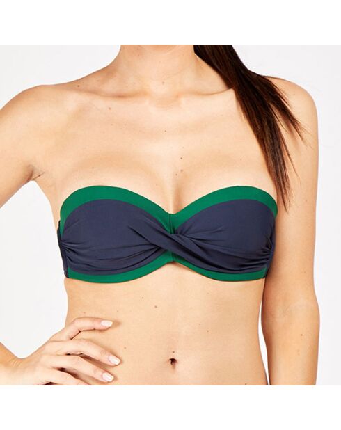 Haut de maillot de bain Corales bonnet C bleu marine