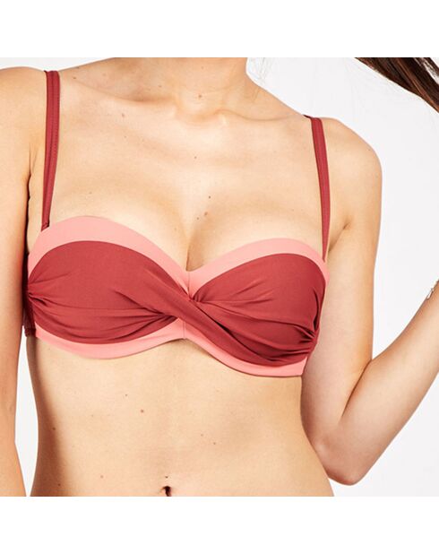 Haut de maillot de bain Corales bonnet C rose