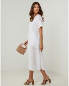 Robe 100% Lin Gweeneth blanche