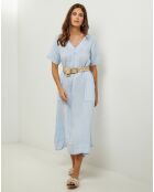 Robe 100% Lin Gweeneth ciel