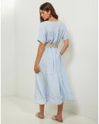 Robe 100% Lin Gweeneth ciel