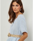 Robe 100% Lin Gweeneth ciel