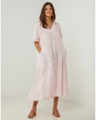 Robe 100% Lin Gweeneth rose