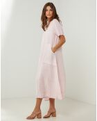 Robe 100% Lin Gweeneth rose
