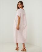 Robe 100% Lin Gweeneth rose