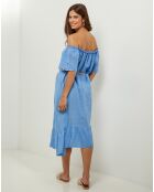 Robe 100% Lin Manon indigo
