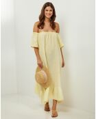 Robe 100% Lin Manon jaune