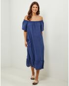 Robe 100% Lin Manon marine