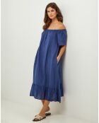 Robe 100% Lin Manon marine