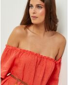 Robe 100% Lin Manon orange
