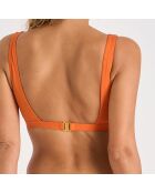 Haut de maillot de bain Bandola orange