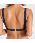 Haut de maillot de bain Bandola bleu foncé