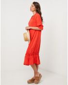 Robe 100% Lin Ananas orange
