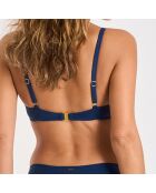 Haut de maillot de bain Bandola bonnet D bleu foncé
