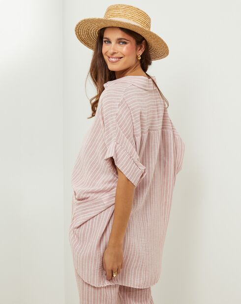 Chemise Bibsy rose