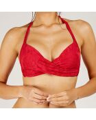 Haut de maillot de bain Kandima rouge